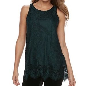 Apt. 9 lace tunic tank top shirt